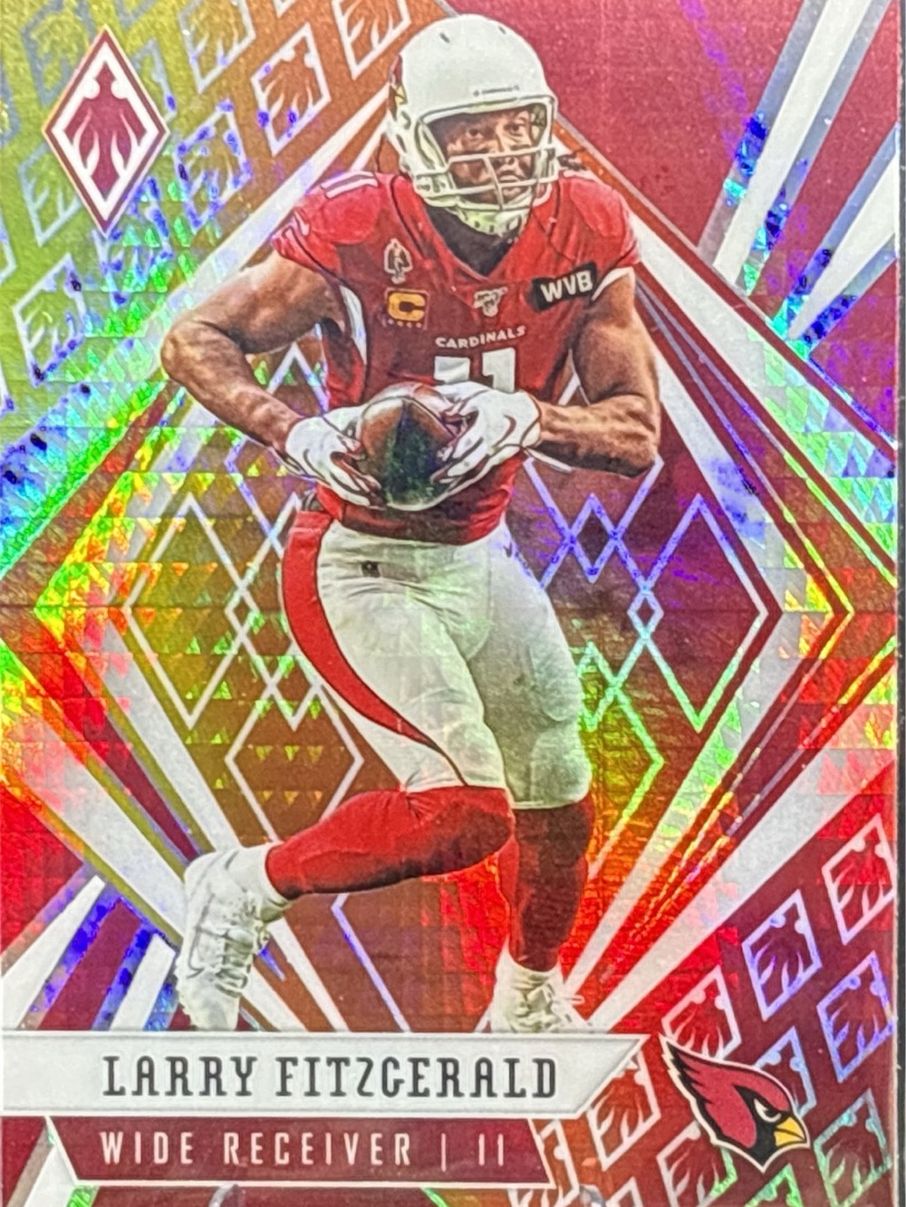 Panini Phoenix Fire and Ice Larry Fitzgerald Cardinals Holographic Trading Card